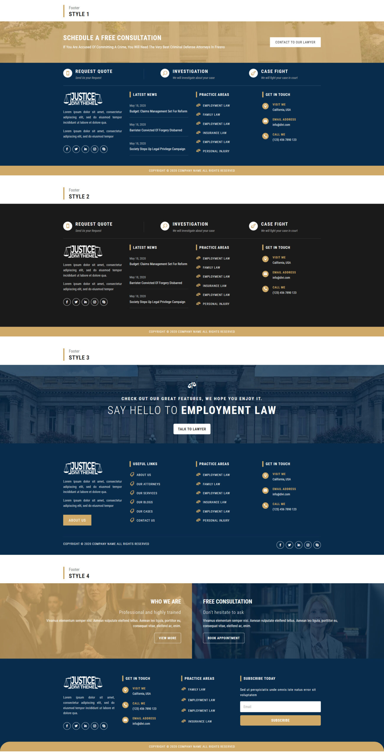 Divi-justice-theme-footer