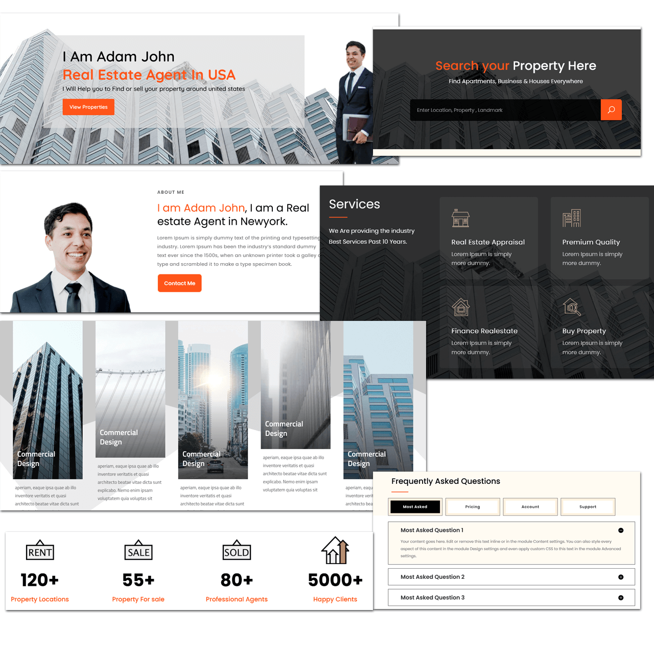 Free Divi Real Estate Agent Layout