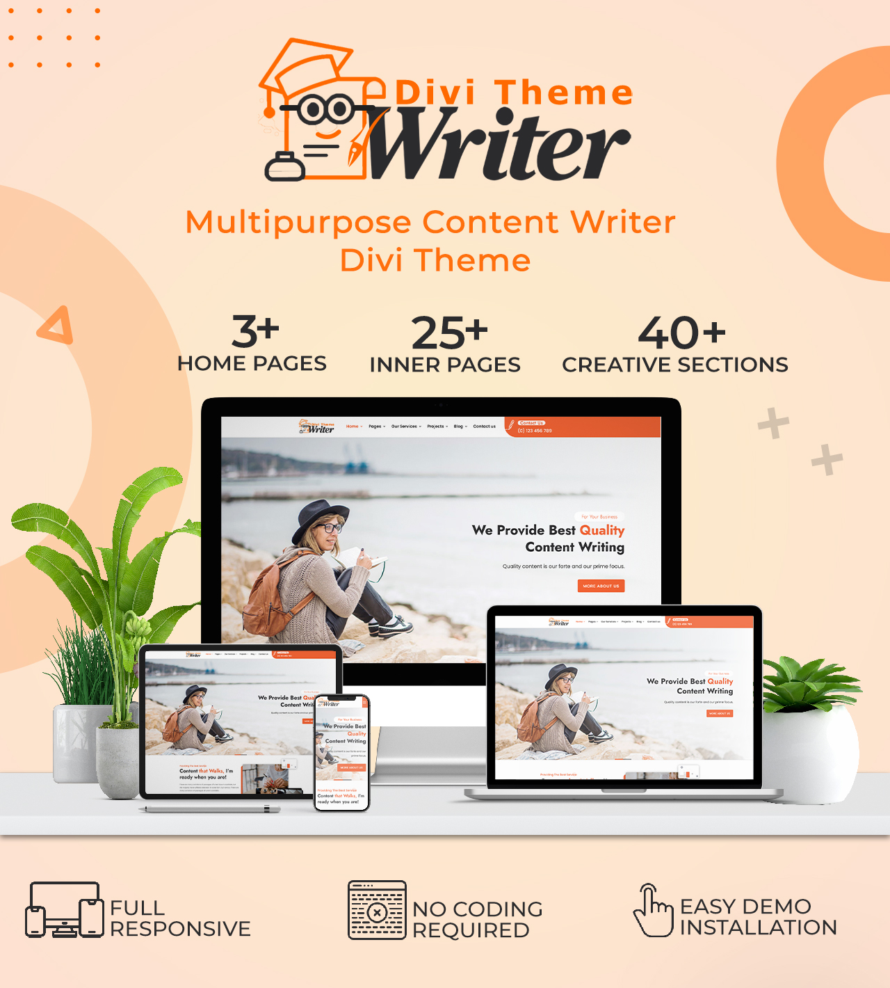 Writer Divi Content Writing Services Theme