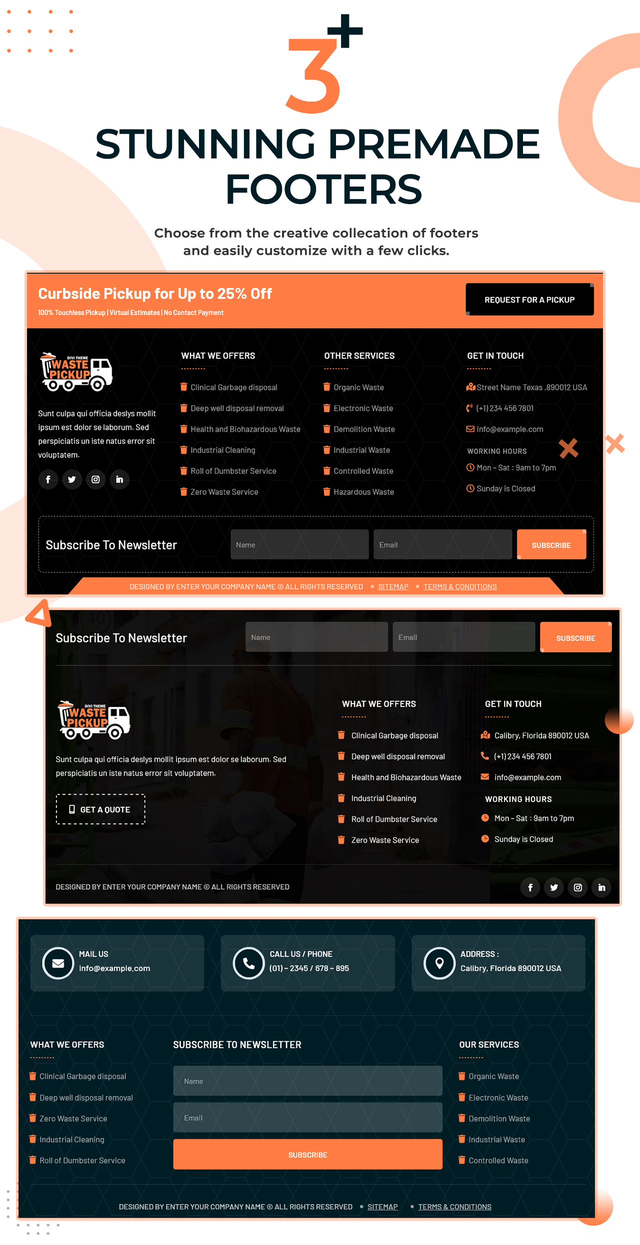Divi Waste Pickup And Disposal Services Theme