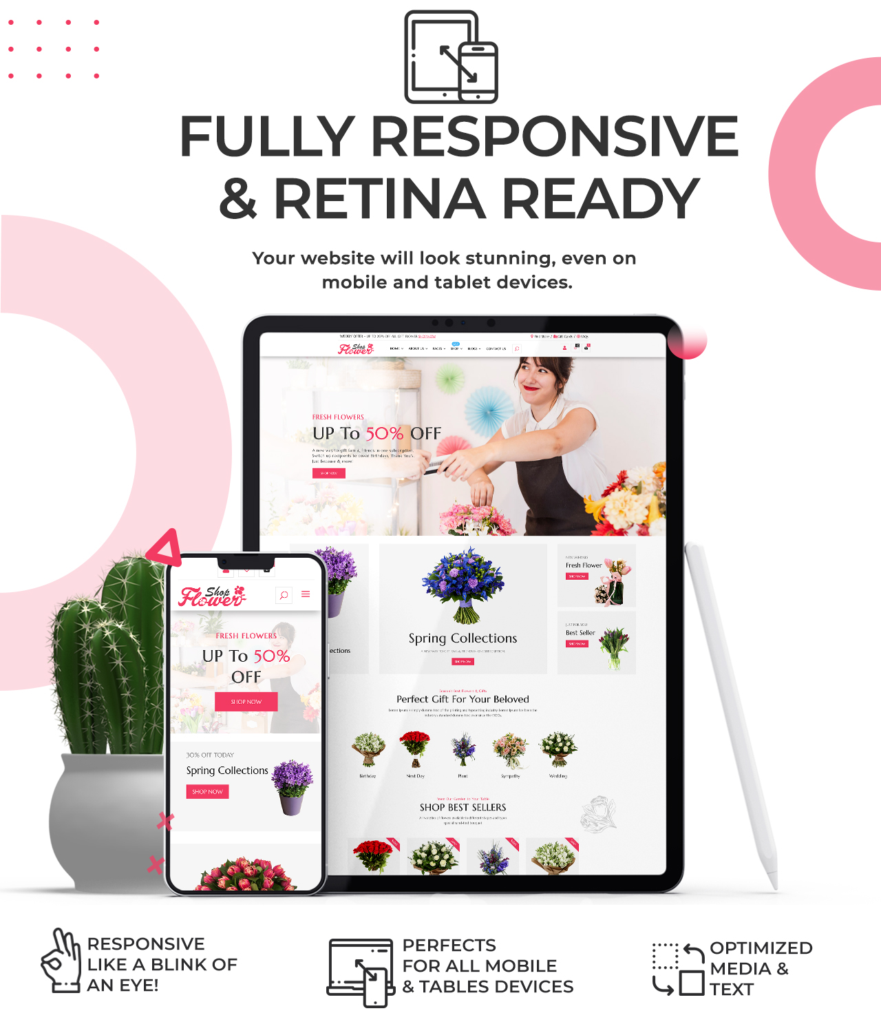 divi florist shop theme